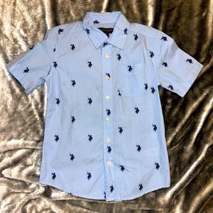 Polo Button Down Boys Shirt